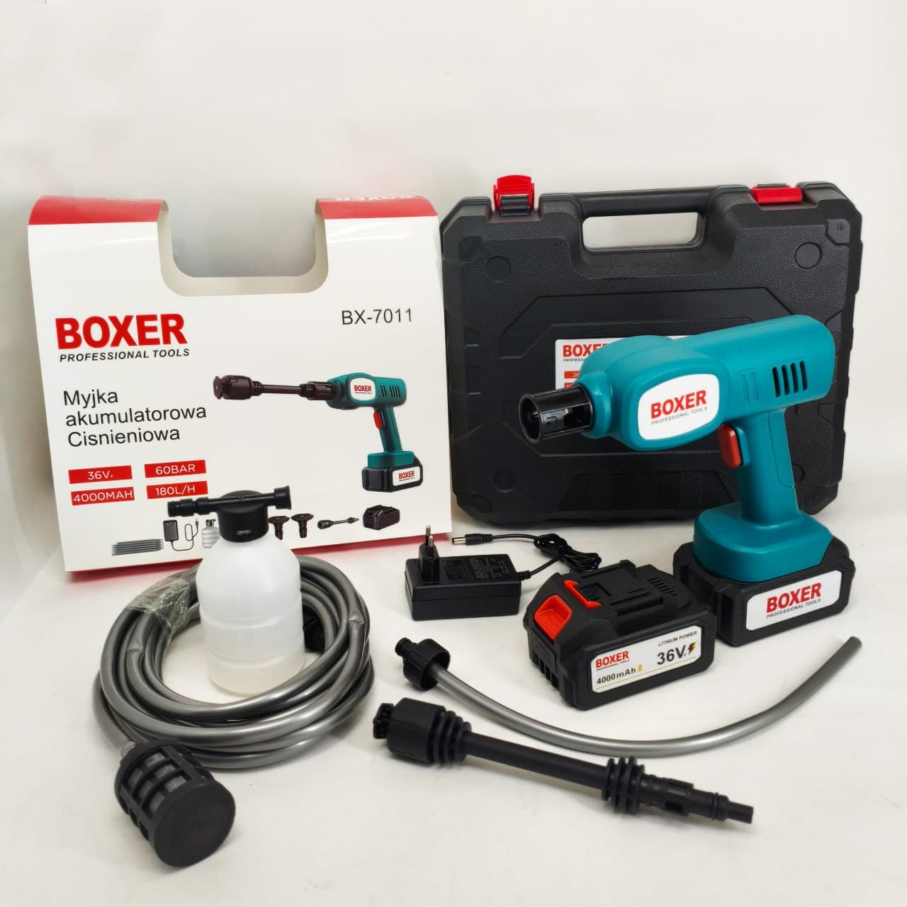 Акумуляторна автомийка Boxer BX-7011 високого тиску 2 АКБ 36в фото