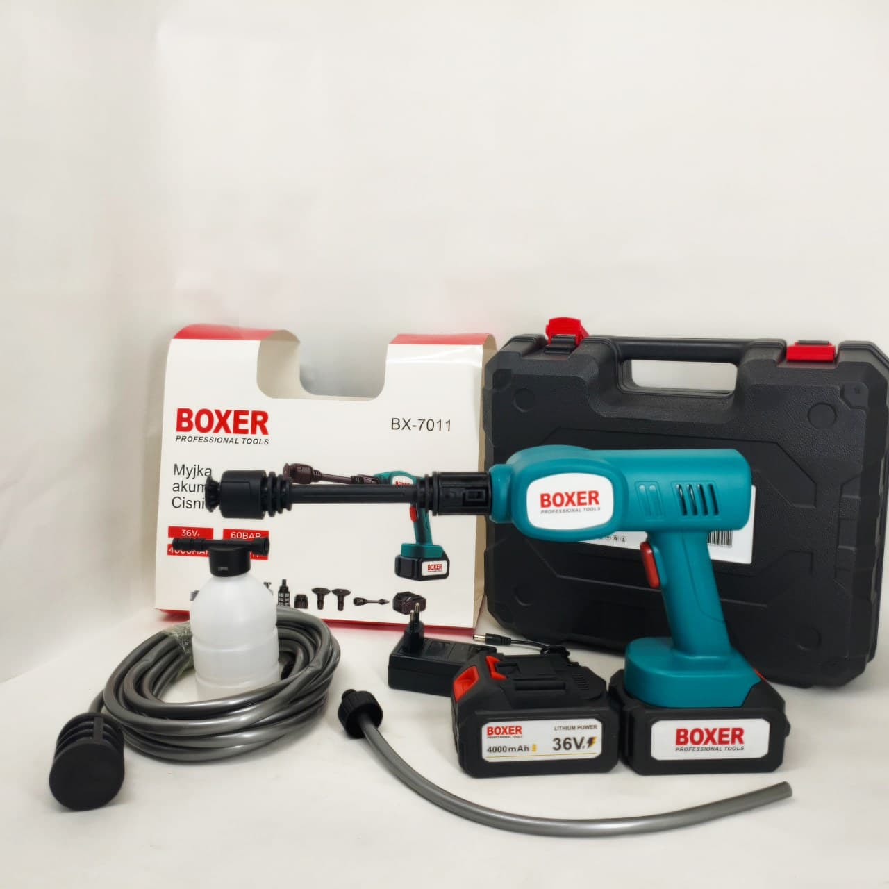 Акумуляторна автомийка Boxer BX-7011 високого тиску 2 АКБ 36в фото