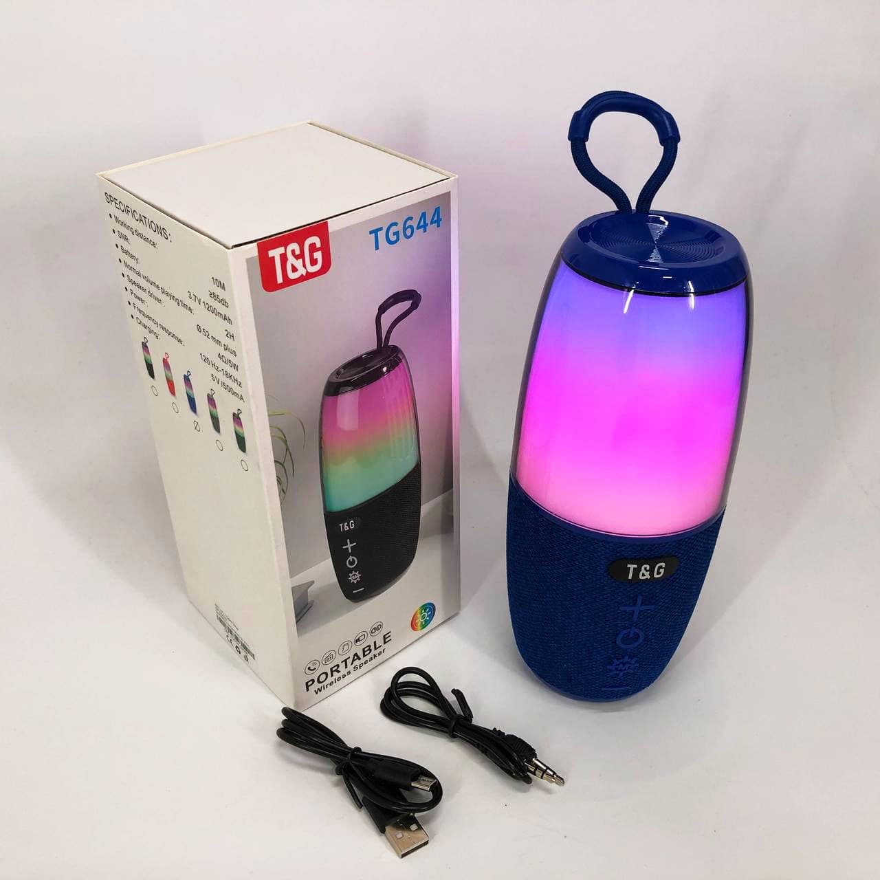 Портативна колонка TG644 5W з RGB підсвічуванням фото