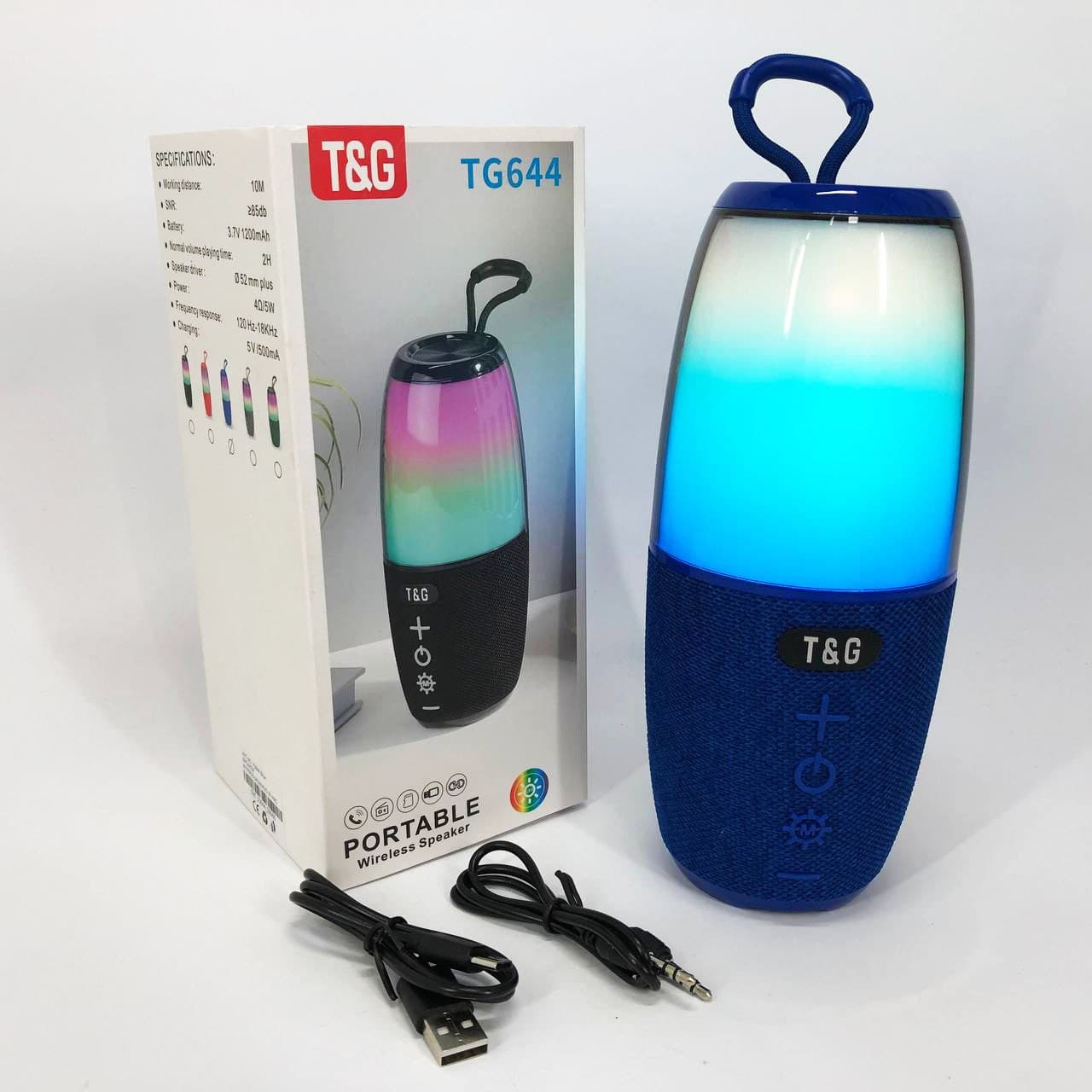 Портативна колонка TG644 5W з RGB підсвічуванням фото