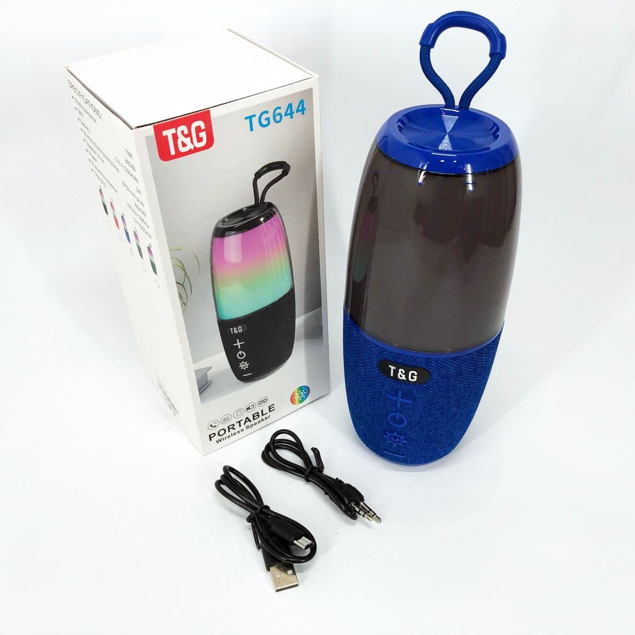 Портативна колонка TG644 5W з RGB підсвічуванням фото