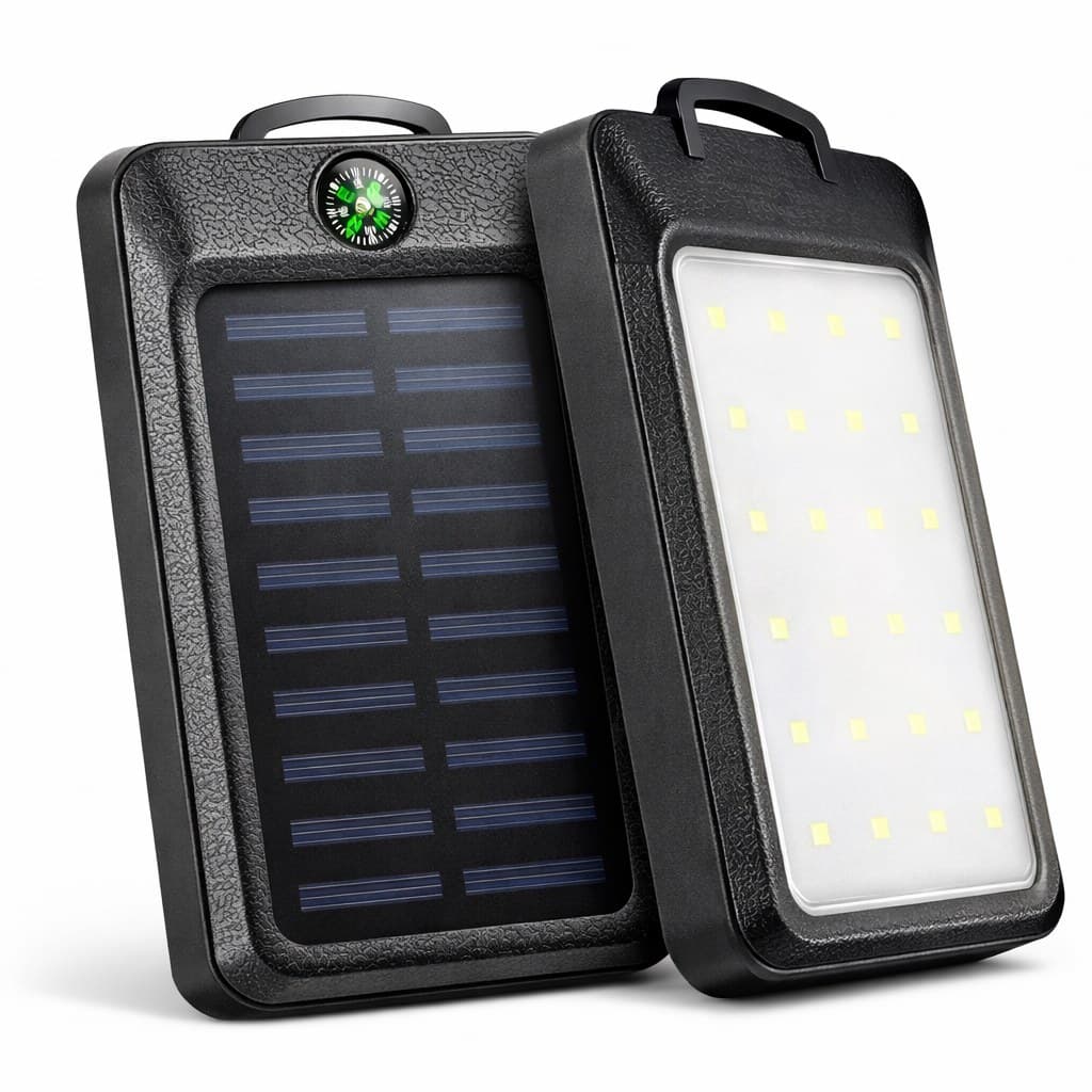 УМБ Power Bank Solar 18000 mAh з сонячною панеллю та ліхтарем