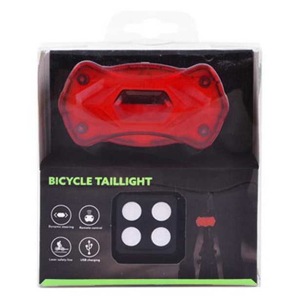 Велоліхтар KXK-03 STOP (червоно-синій) з лазерами та сиреною фото