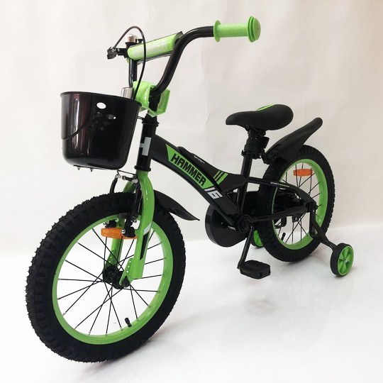 Дитячий двоколісний велосипед Hammer Smart H2021 20 дюймів, зелений фото