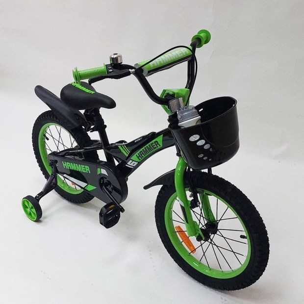 Дитячий двоколісний велосипед Hammer Smart H2021 20 дюймів, зелений фото