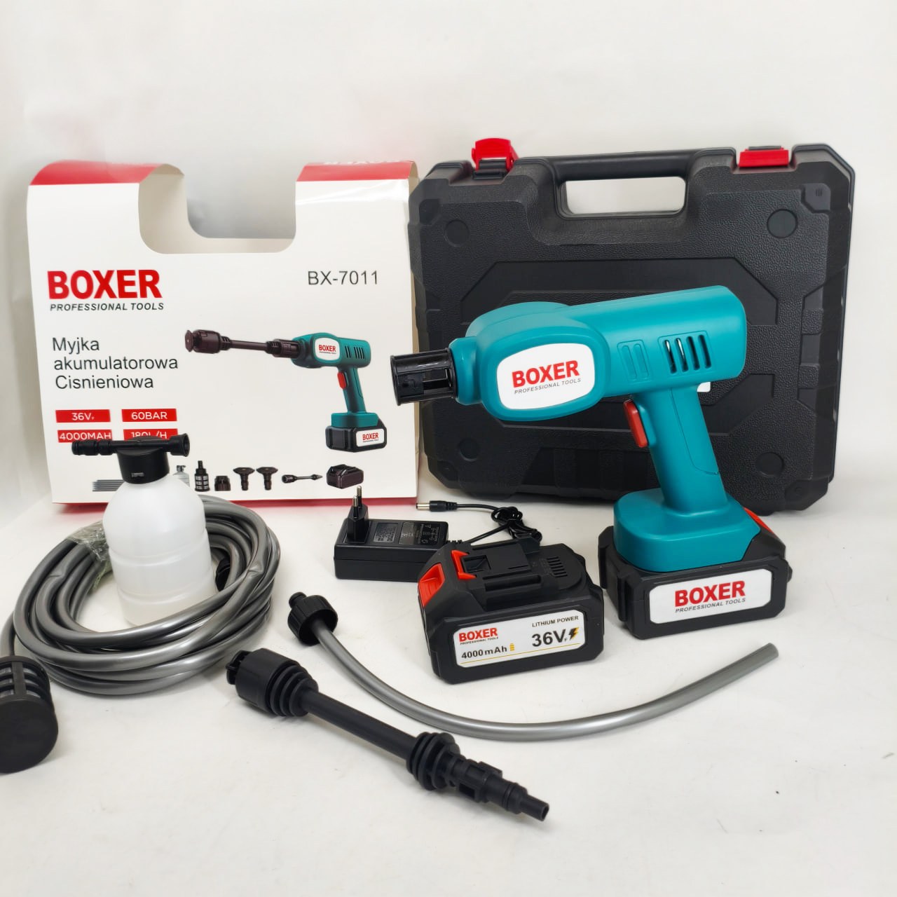 Акумуляторна автомийка Boxer BX-7011 високого тиску 2 АКБ 36в фото