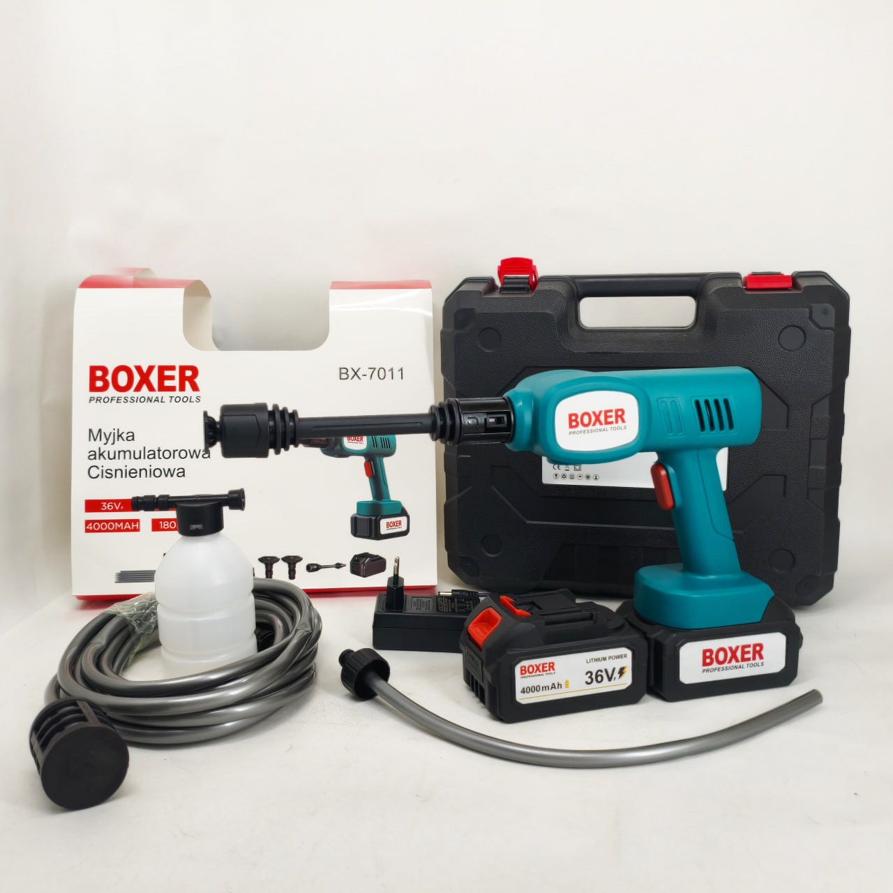 Акумуляторна автомийка Boxer BX-7011 високого тиску 2 АКБ 36в фото
