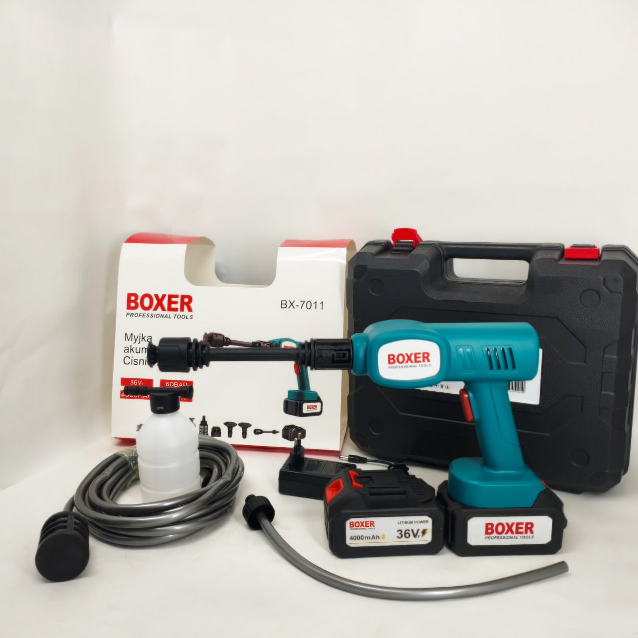 Акумуляторна автомийка Boxer BX-7011 високого тиску 2 АКБ 36в фото