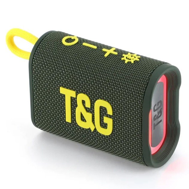 Портативна Bluetooth-колонка T&G TG396, зелена