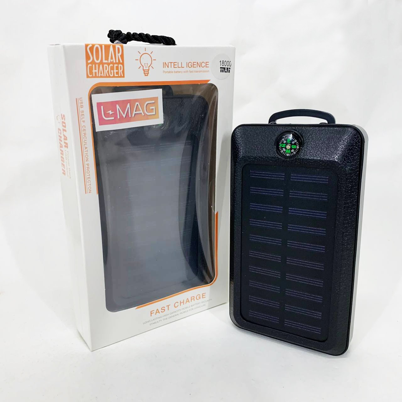 УМБ Power Bank Solar 18000 mAh з сонячною панеллю та ліхтарем фото